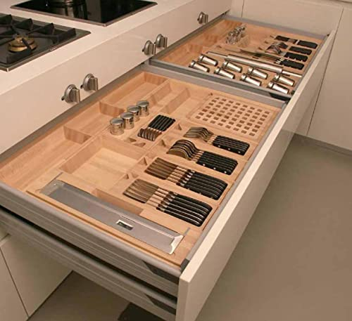 Besteckkasten aus Massivholz Buche Evaporato-dunkel B.Arredo - 90 cm