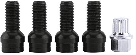 4+1 Radschrauben & Kontermuttern Set mit Schlüssel für 4 MK4 B5 1998-2005 8D0601139Fradschrauben m14x1 5 kegel 60 28mm,felgenschloss ,felgenschloss ,radschrauben schlüssel