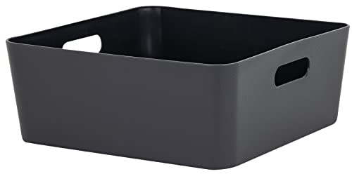#11 1x Ordnungsbox 12cm hoch anthrazit 30x30cm Ordnungskorb Wandregal