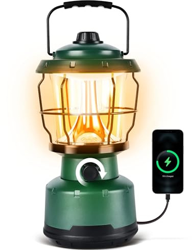 Linterna LED para camping, linternas alimentadas con baterías recargables, 2500 lm, linterna de emergencia resistente al agua para cortes de energía, huracán, senderismo