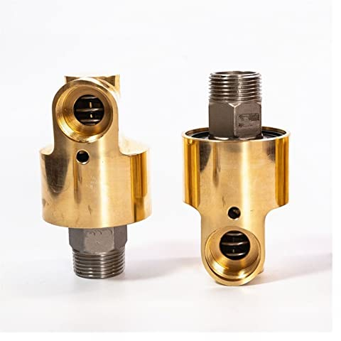 BENSOI HD20 DN20 3/4 Zoll Drehgelenk 360 Drehgelenk Wasser Luft Öl Schwenkkupplung Spray Universalanschluss Messing Drehdurchführung (Color : Right Thread)