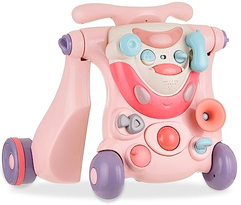 ZIZITO Baby lauflernhilfe - 3-in-1-Laufwagen für Babys mit Musik Unterhaltungs - Aktivitätszentrum für Jungen und Mädchen, für Kinder von 6 bis 36 Monaten, ab 18 kg