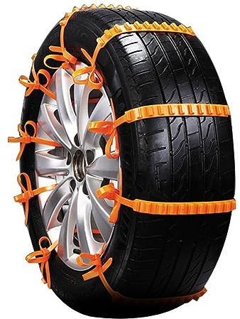 Schneeketten Auto Anti-Rutsch Kabelbinder Universal Reifen Traktionskette,Anti-Rutsch-Kette im Gelände bei Schnee,Gleitschutzkette für SUV,geeignet für Geländewagen,Pkw,Transporter usw (A 10 Stück)
