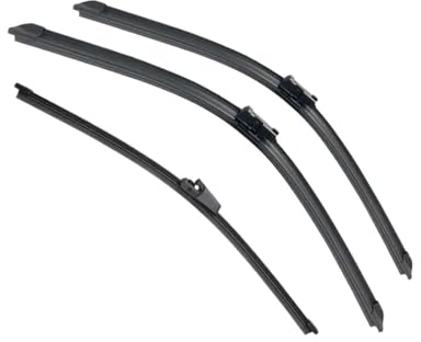 UOEMCRTB Für VW Für Golf 5 2003-2009 Auto Vorne Hinten Wischer Klingen Weiche Gummi Scheibenwischer Auto Windschutzscheibe 24 19 13(3 pcs)