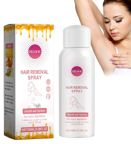 Haarentfernung Schaum, Bienenwachs Haarentfernungsspray - Haarentfernungsschaum, Enthaarungsschaum Hair Removal Spray für Frauen und Männer - 30/100ml (C*1)