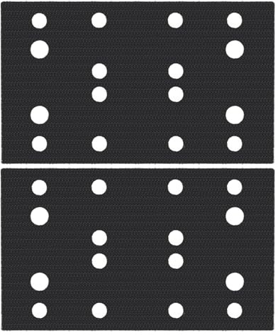 HAPPOW 2Pcs Soft Sponge Interface Pad Replacement Compatible with Festool RTS 400/RS 400/RTSC 400 Sanding Pads – 80x133mm Protective Sponge Pads(Black)