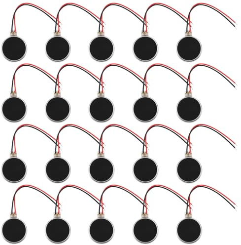 The Lord of the Tools 20 Stück 2-poliger Mini-Vibrationsmotor 10x3mm DC3V 12000 U/min für die Reparatur Elektronischer Geräte Mobiltelefonen (3cm)