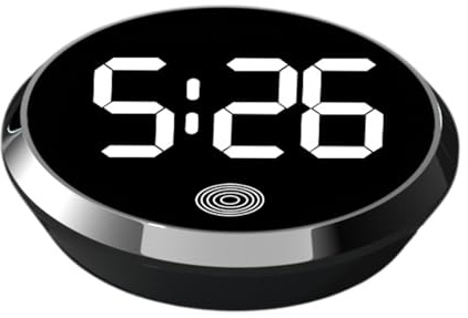 Mini horloge de voiture pour tableau de bord - Horloge pour contrôle tactile numérique - LED LED en de verre standard portable - Outil de pour , maison, RV D