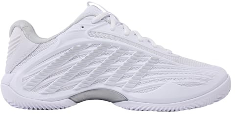 K-Swiss Women's Hypercourt Express 3 Clay, White/Down Blue/Silver, 7.5 M