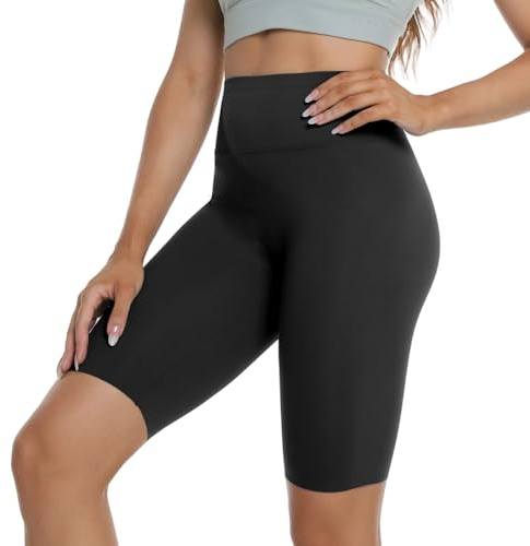 VanKee Pantalones Cortos Mujer Deporte, Cintura Alta Costuras Mallas Cortas | Secado Rápido Transpirable Pantalones De Ciclismo, Control De Abdomen Push Up Shorts, Yoga Correr Gym Jogging Leggins