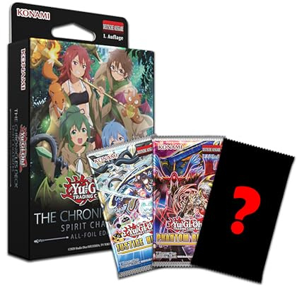 Yu-Gi-Oh! The Chronicles Deck: Spirit Charmers (CH02) – 1. Auflage Deutsch – spielstarkes Deck mit starken Reprints + 1 Gratis Booster - offizielles TCG für Sammler & Spieler + LMS Fieldcenter