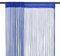 vidaXL Cortina de Flecos para Puerta 2 Piezas 100x250 cm Tela Azul Estor Hilos