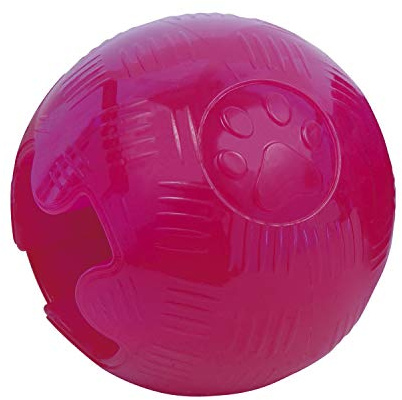 TPR balle chien GLORIA - Taille 8,25 cm - Très résistant - boule flexible - Prendre soin de la santé dentaire de votre chien - jouets pour chiens - Boules Chien - orange