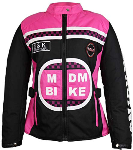 MDM giacca da moto da donna in diversi colori rosa Rosa XL