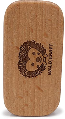 WALDKRAFT Kinder-Nagelbürste Blackforest | Hochwertige Nagel-Bürste für Kinderhände aus Buchenholz | Borsten aus Fibre (vegan) oder Naturborsten (Igel, Fibre-Borsten (vegan))