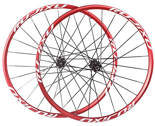 Generic Fahrradräder 26 27,5 29 MTB Mountainbike Laufradsatz Angeschraubte Scheibenbremse Abgedichtete Lager Vorne Hinten Felge 24H Low-Resistant Flachspeiche