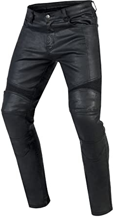 OZONE MOTO Rusty Motorradjeans Herren | Aramidfaser Futter | Knieprotektoren Stufe 2 | Taschen für Hüft und Steißbein Protektoren | Elastische Einsätze | Tapered Fit