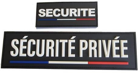 ATEQ UNIFORMES Pannband med 2 kardborre 3D Private Safety – taktisk lapp – svart, svart, 28 cm