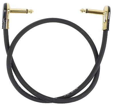 VAMIUR 24AWG Anti-Noise Guitar Patch Audio Cable 10cm 4 Inch Guitar Effects Pedal Connector Wire Jack Cable Kit (Color : 60cm Gold 1 pc)