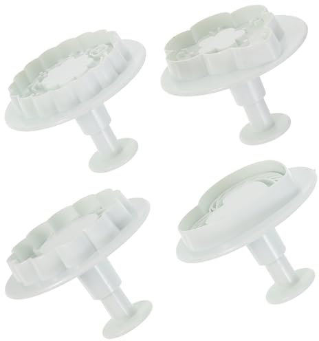 HOLIDYOYO Valentinstag-Keksstempel-Set 3D-Keks-Pressform Herz- - Ausstechformen Mit Griff Backformen Zum Prägen Von Fondant Keksen Kuchen Und Gebäck