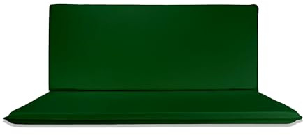 Il Tuo Artigiano Design Coussin imperméable pour balançoire de jardin 3 places – Matelas pour balancelle, fabriqué en Italie, résistant aux UV (3 places – 135 x 55 cm, vert)