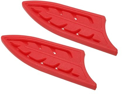 PATIKIL Coperture del Coltello Sicurezza in Plastica per 3 Coltello per Sbucciare, 2pz Coltelli Protezione Bordo Protezione Lametta Fodero Universale Coltelli per Cucina, Rosso