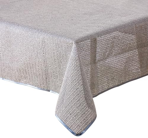 Gartentischdecke Tischdecke Weichschaummaterial rutschfest wetterfest 6 Farben (Hellgrau, 130x160cm eckig)
