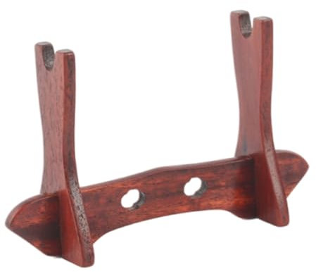 Serenitison Miniature Knife Display Stand,Decorative Fixed Sword Stand,Sword Stand Samurai Stand,For Sword Knife Dagger Wand Table Decoration,Blood Sandalwood,for Displaying 1:6 Miniature Swords