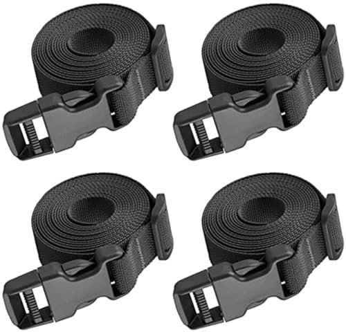WESIEVYA Sangles De Toit en Nylon pour Bagages 4 Pièces Cordons Élastiques Boucles À Dégagement Rapide pour Un Chargement Sécurisé