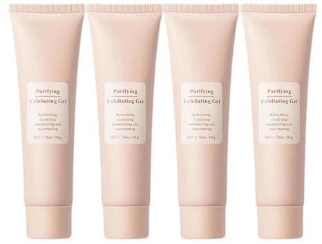 Reinigendes Peeling-Gel, Gesichtspeeling-Reiniger, Gesichtspeeling, Reinigende Creme für Gesicht und Körper, Feuchtigkeitsspendende Reinigung, befreit die Haut von (4PCS)