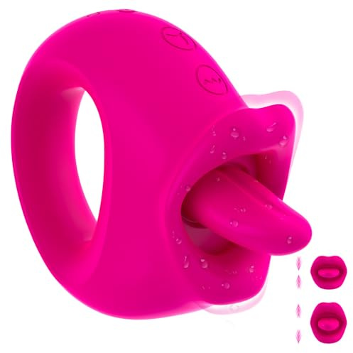 Giocattoli per adulti per donne, giocattolo sessuale coppie giocattoli sessuali Stimulatore del clitorale, novità sessuali 2 in 1 bocca vibratore leccando la lingua con 10 modalità