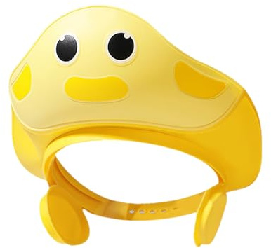 Duschhaube Kinder –Baby Sicherer Shampoo Cap Duschhaube für sorgenfreies Haare waschen Kinderschutz Haarwaschhilfe Kinder Baby Haare Waschen Schutz (Gelb)
