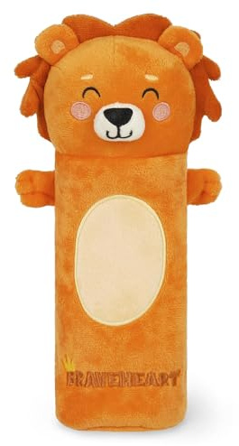 Legami - Super Soft Lion-tema, fluffigt fodral, kartong med färgteckning ingår, 100% polyester, Super Soft Pencil-fodral