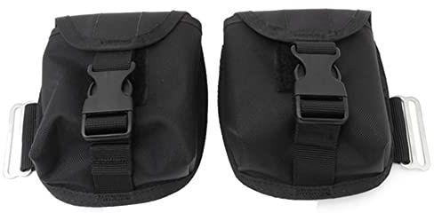 Tekiaviai Scuba Diving Counter Weight Pocket Pouch with Quick Release Buckles Part for Diving