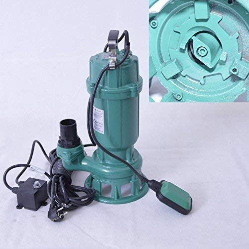 ibo !! Profi !! Fäkalienpumpe Tauchpumpe Schmutzwasserpumpe mit Schneidwerk 0,55 kW Anschluß Druckseite 2=5,02cm, Spannung 230V/50Hz, Kabellänge ca. 9,5 m.