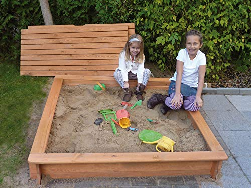Promadino Sandkasten Tessa 120 mit Vollabdeckung