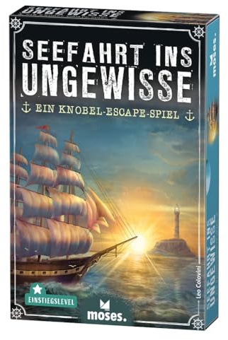 moses. Seefahrt ins Ungewisse - Ein Knobel Escape-Spiel, großer Escape-Spaß in kleiner Verpackung, Exit Game für Einsteiger ab 12 Jahre