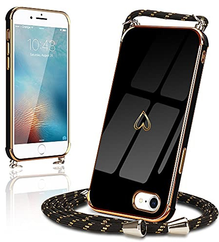 Micoden Handykette für iPhone 7/8/SE 2020/SE 2022 Hülle Necklace mit Band