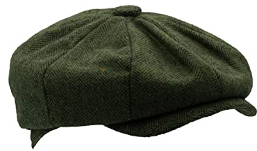 WALKER AND HAWKES - Unisex Bakerboy-Ballonmütze aus Wolle - 8-Panel-Konstruktion