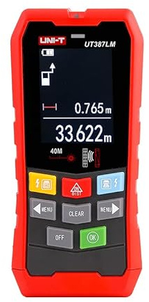 UNI-T Wandscanner UT387S/UT387LM 4-in-1 Metalldetektor Holzbolzenfinder Wechselspannung stromführende Kabel Drähte Tiefen-Tracker (UT387LM)