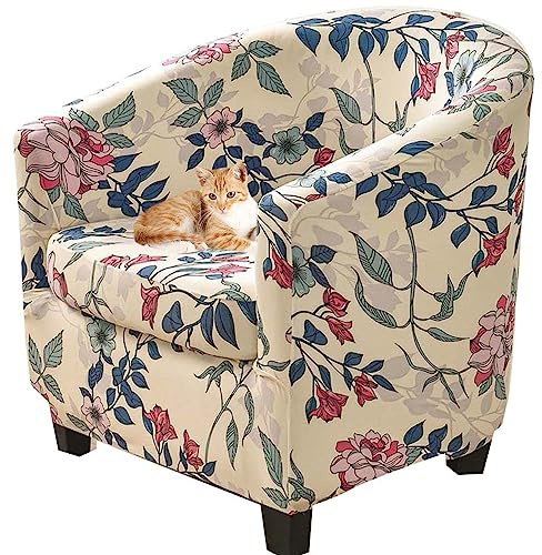Copripoltrona Chesterfield 1 Posto, Elasticizzato Copripoltrona con Cuscino Separato, Fodere per Poltrona da Cocktail Universale Lavabile Rimovibile,Coperture Protettive per Poltrona Club per Tullsta