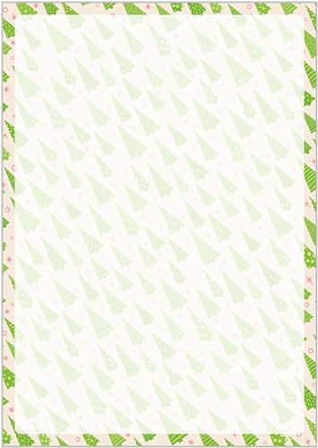 Briefpapier Wichtel DIN A4 - Papier Weihnachten - 20 Blatt - Motiv Nr. 052 | 80g/m²