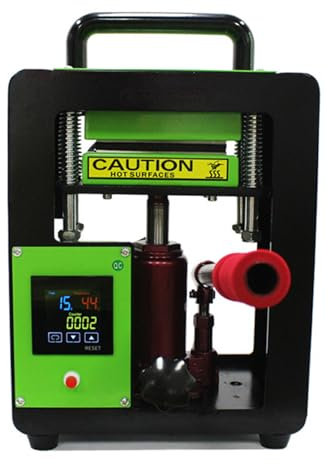Pressa Di Calore Idraulica Da 5 Ton - Piastre Riscaldanti Doppie Da 2,4X4,7 Pollici, Pressa Per Colofonia, Controllo Digitale Della Temperatura (0-250 ° C), Per La Casa E L'Ufficio Commerciale,B