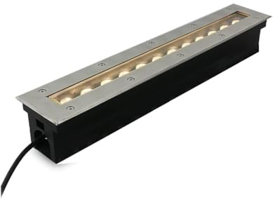 GUODDM Empotrable Al Aire Libre Focos - Focos Suelo Led Exterior, Lámpara Empotrada LED Rectangular De 220V, Foco De Suelo Impermeable IP67 para Exteriores, Terraza Y Jardín(White,220V(36W))