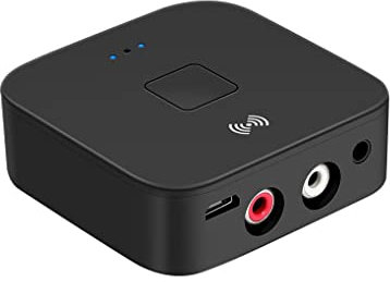budiniao Récepteur Audio Portable 3.5mm 2RCA sans Fil Bluetooth-Compatible 5.0 Transmetteur Automobile TV Haut-Parleur Musique Adaptateur Convertisseur