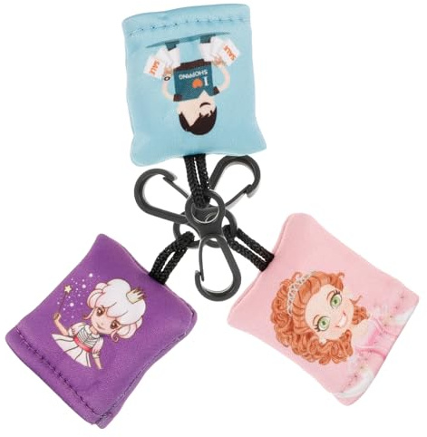 WATIIFUFU 3 Pièces Porte-clés En Tissu à Lunettes Chiffon De Nettoyage Pour Lunettes Avec Pochette Micro Verres à Liqueur Lentilles Nettoyeur De Téléphone Mousqueton Caméra Tissu De Fibres