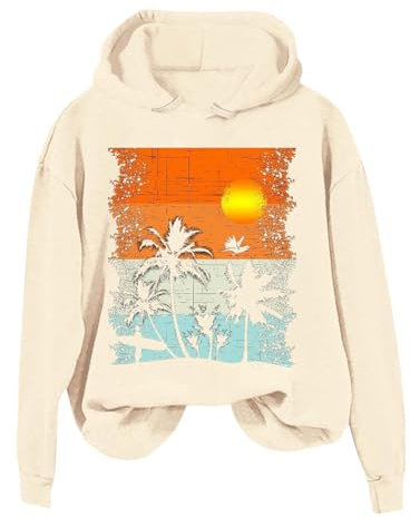 Sweatshirt Womens Size 18 Womens Xmas Jumpers UK Fluffy Jumpers Women Longline Gilet Ladies Bed Jackets Fluffy Hoodies Sequin Tops UK Womens Long Coat (Beige, L)