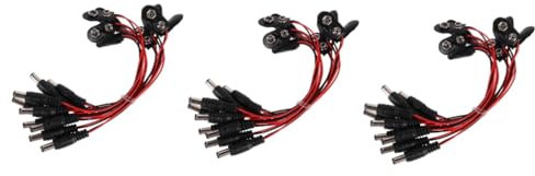 Uonlytech 30pezzi Connettori Clip Per Batteria Con Cavi Per Alimentazione Elettronica Clip Di Collegamento Con Alta Conduttività e Materiale Resistente