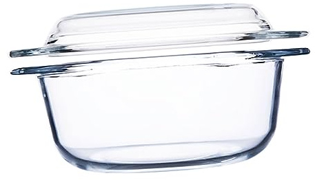 Alipis Heat-resistant Glass Soup Bowl Lid 1l Oven and Microwave Safe Tempered Glass Pot for Cooking and Serving