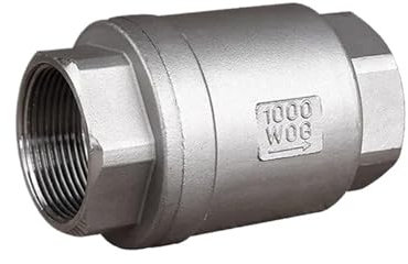 304 Edelstahl Vertikales Rückschlagventil H12 Wasserpumpe 1/2 3/4 1-1/2 1-1/4 1 Zoll Wasserleitung Rückschlagventil DN15/20/25/32/40/50(1)